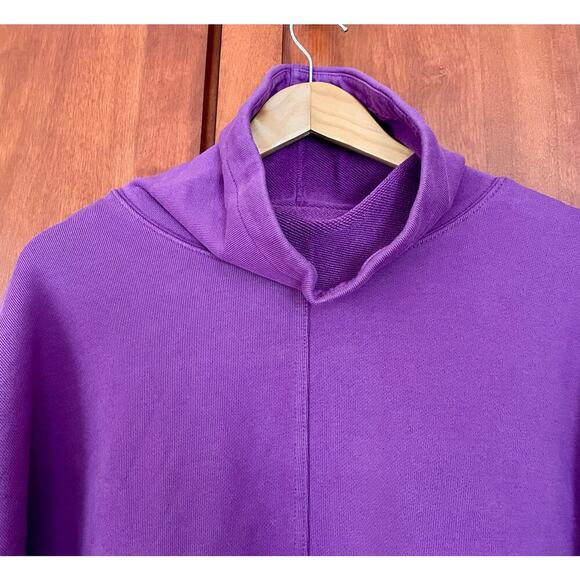 Free People Movement Remi Pullover Sweatshirt High Neck Purple Size Small NEW - Picture 4 of 12